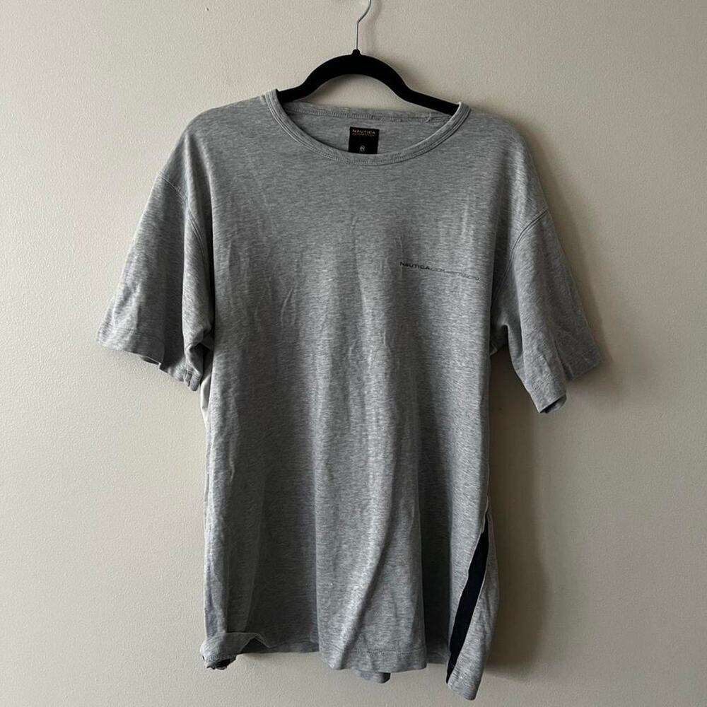 Nautica grey cotton t shirt size